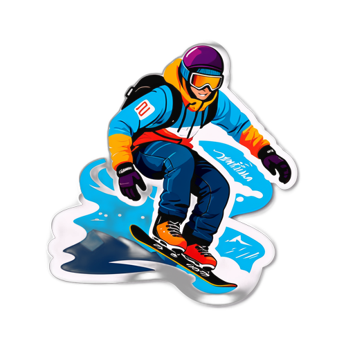 साहसी स्नोबोर्डर