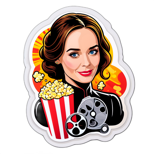Glamorous Movie Star Sticker