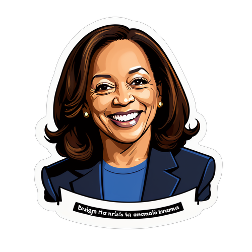 Inspirerende Kracht: Kamala Harris' Sticker van Verandering en Toewijding Dit Moet Je Zien!