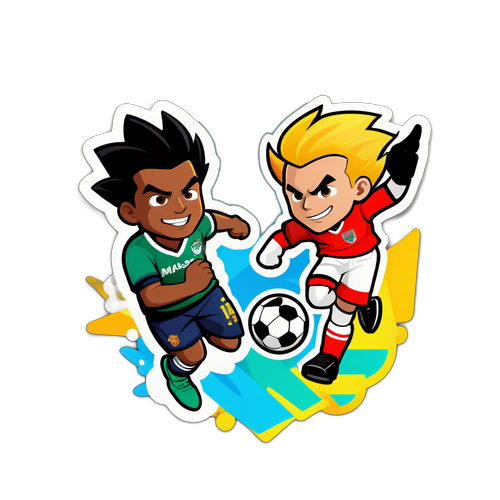 Sticker Dinamis Pertandingan Sepak Bola: Mirassol vs Bragantino