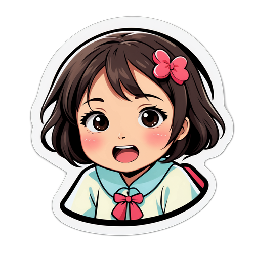 チハワ・チズルの playful 表情のイラスト