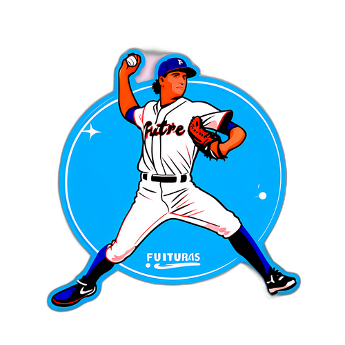 Dynamic Pitching Future Star Sticker