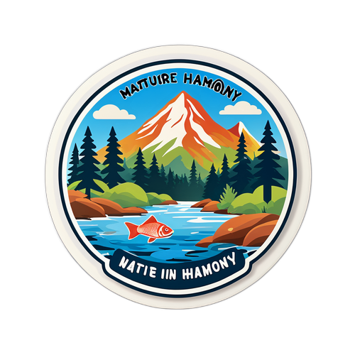 Горная река с рыбами