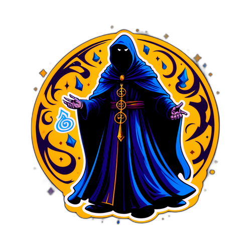 En mystisk Gian Van Veen karakter i kappe