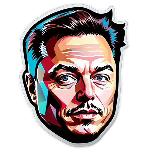 Rekaan Menarik Wajah Elon Musk