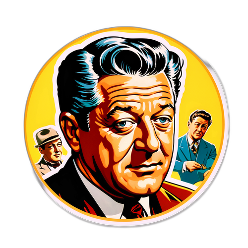 Nostalgischer Sticker von Jean Gabin