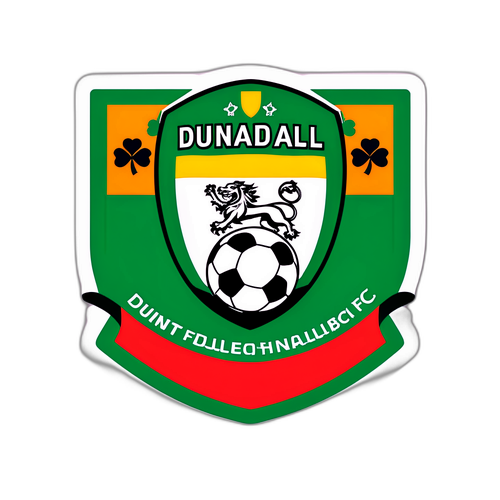 Sticker ya Mpira wa Miguu na Nembo ya Dundalk FC
