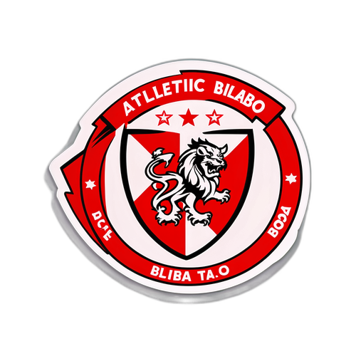 Stickers z logo Athletic Bilbao