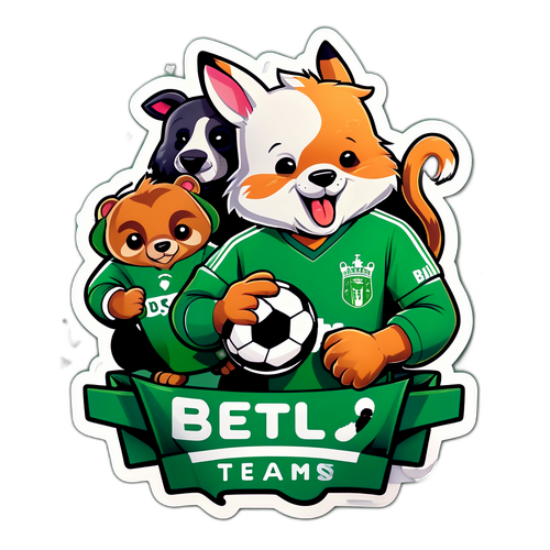 สัตว์การ์ตูนที่รักทีมเบติส