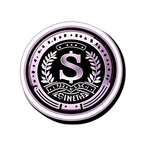 Design samolepky zobrazující cenu stříbra