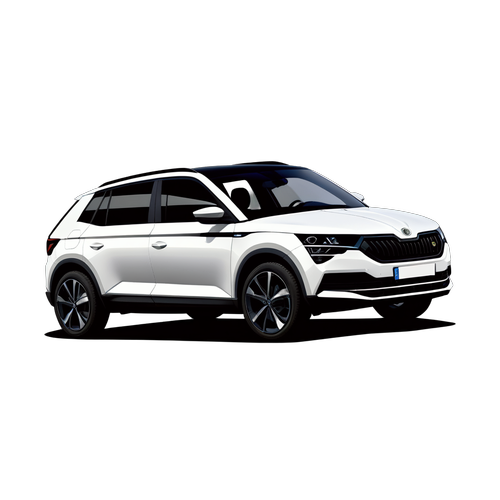 Minimalistische Eleganz: Der Skoda Elroq Aufkleber