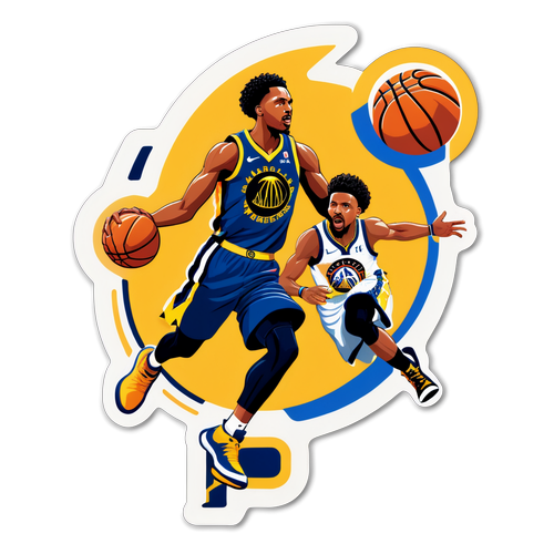 Enerhiyang Sticker ng Pagsasabong ng Pacers at Warriors