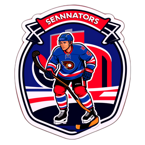 Ranger with Hockey Stick Emblem