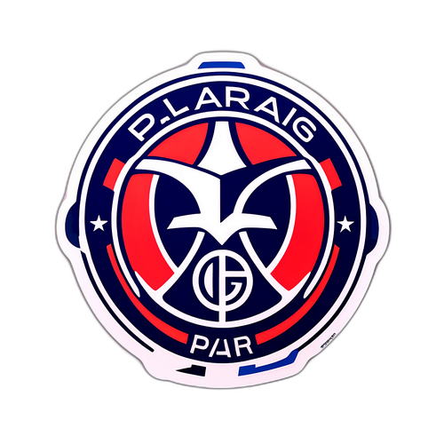 Tyylikäs, minimalistinen PSG:n ja Tottenhamin logojen yhdistelmä