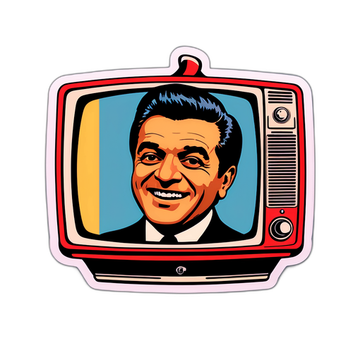 Adesivo in stile classico di Bruno Vespa