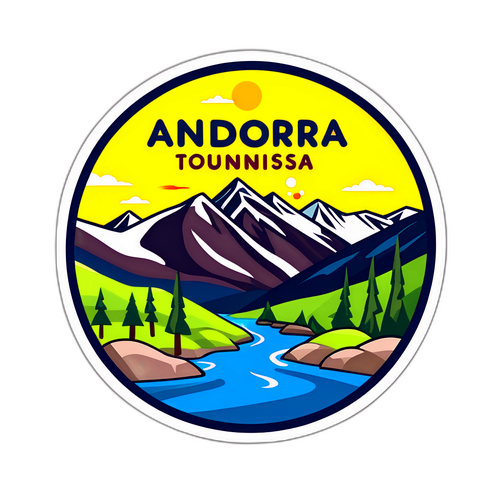 Vidám Andorra turisztikai matrica