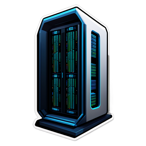 Futuristisk Fascination: Gefion Supercomputer Sticker