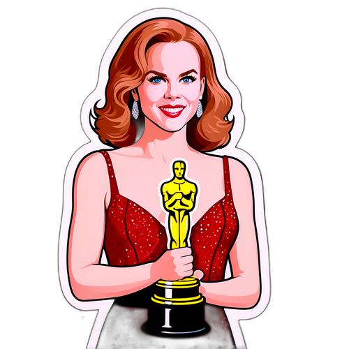 Glamorous Sticker ni Nicole Kidman kasama ang Oscar