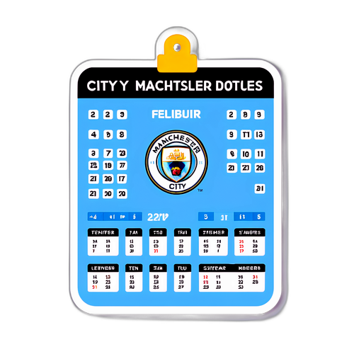Sticker ya Matukio ya Manchester City