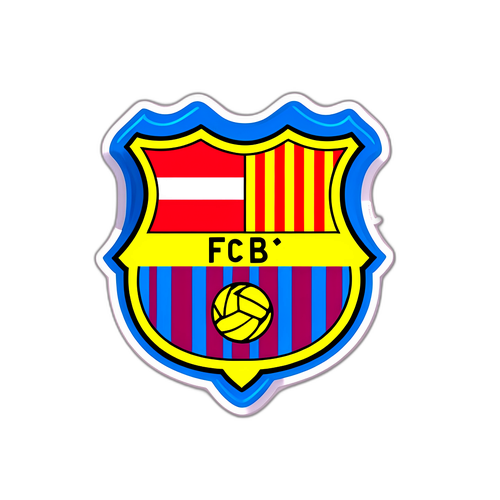 Sticker für Fußballfans: 'Barca, unser Stolz!'