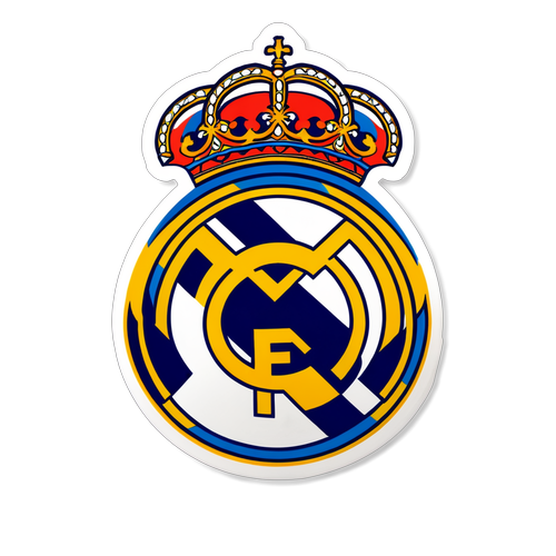 Real Madrid Crest Intertwined with Sevilla Logo