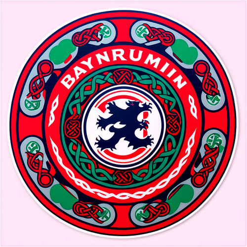 Stiker Berani Logo Bayern Munich dengan Simbol Celtic