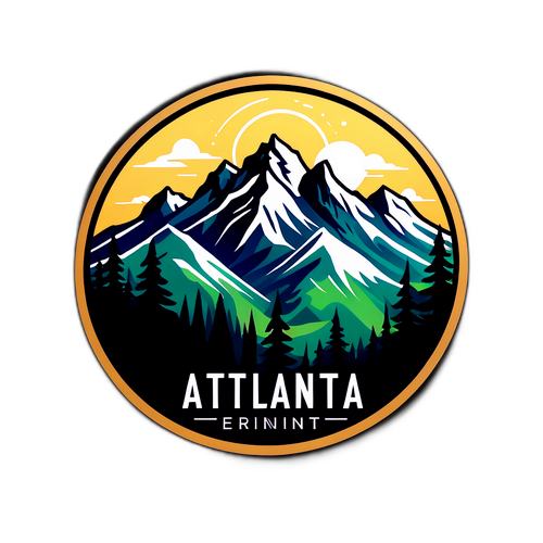 Rekaan Artistik Logo Atalanta dengan Puncak Gunung