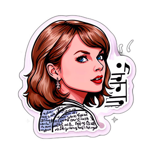 Sticker z dźwiękami piosenek Taylor Swift