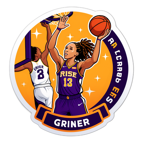 Motivational Sticker Featuring Brittney Griner