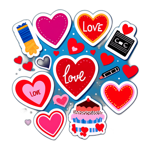 Kærligheds-tema Sticker