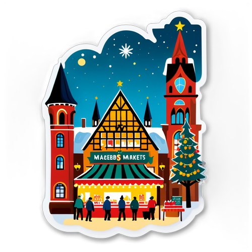 Magdeburg Christmas Market Sticker