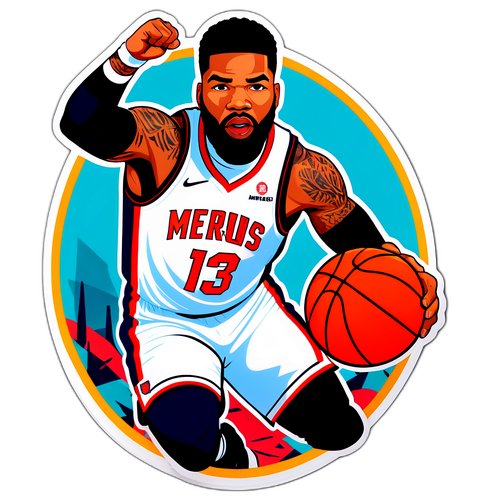 Bold na Sticker ng Karakter ni Marcus Morris