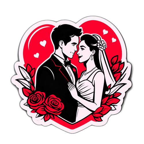 欢庆闪婚贴纸