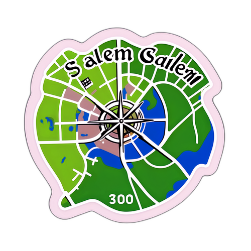 Styliserad Karta över Salem