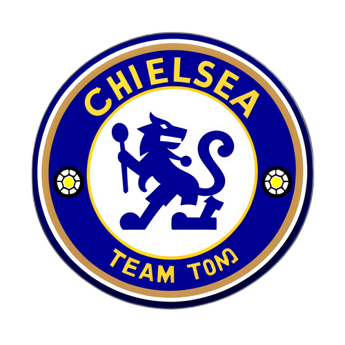 Sticker art expresivă cu echipa Chelsea