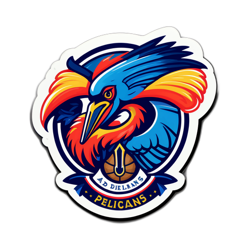 Autocollant des Pelicans de la Nouvelle-Orléans