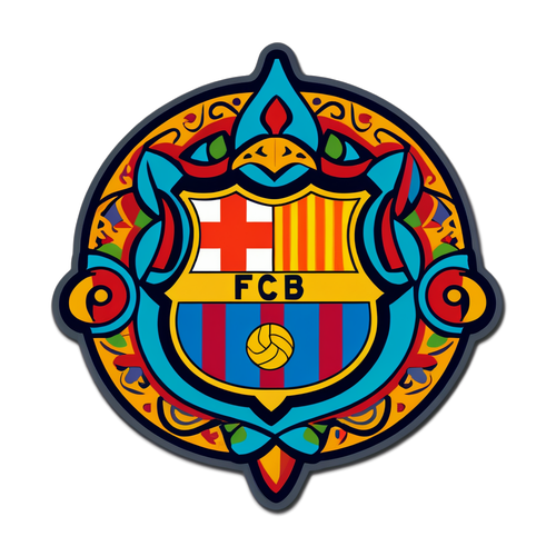 Sticker Bergaya Barcelona: Menghormati Kebanggaan Katalan dengan Desain Mewah!