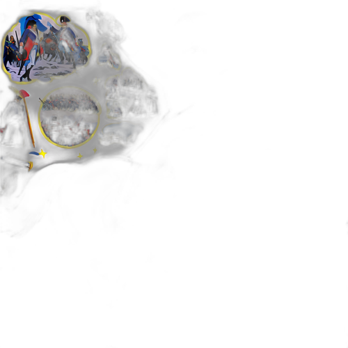 Napoleon vid slaget vid Waterloo