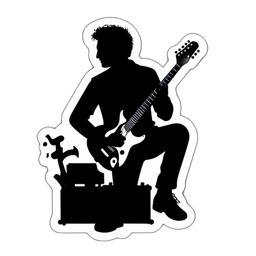 Ferenc Demjén Sziluettje Gitárral
