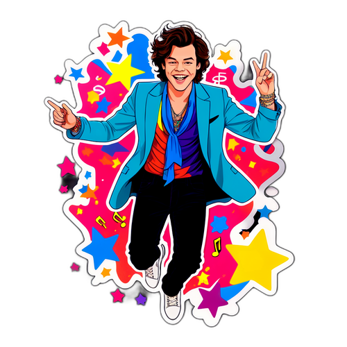 Adesivo vibrante di Harry Styles