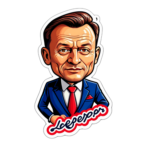Sticker polityczny dedykowany Tomaszowi Lepperowi