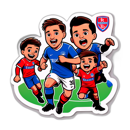 Uchoraji wa Matukio ya Mchezo wa Rangers vs Club Brugge