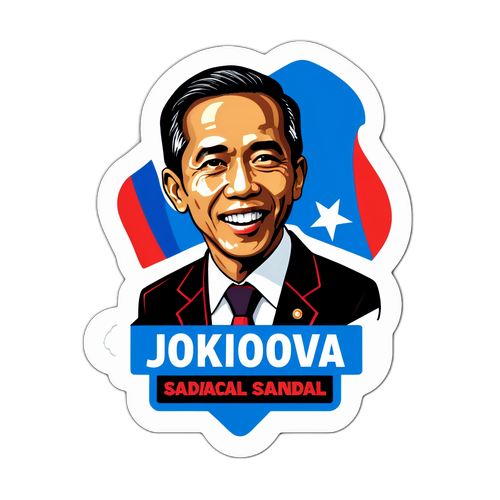 Stiker Skandal Diploma Palsu Jokowi