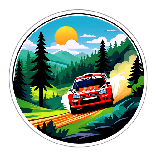 Rallybiler i finske skoger