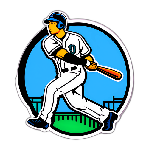 イチローのホームランの影響を強調したビジュアル