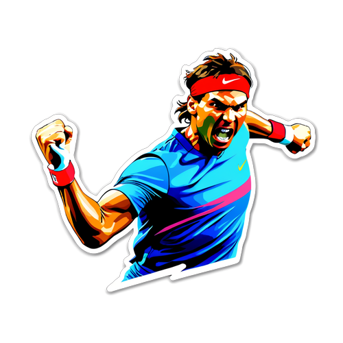 Verbeter Je Spel met Rafael Nadal: De Ultieme Actiefoto die je Niet Mag Missen!