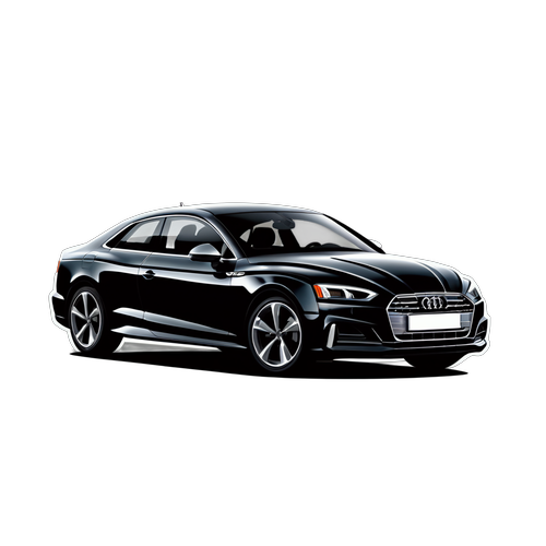 Elegant Sportiviteit: Audi A5 Sticker