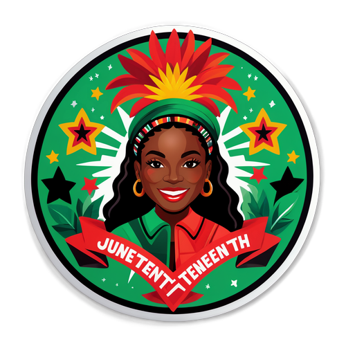 Vibrant Juneteenth Sticker