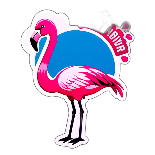 Милая дрон в форме фламинго