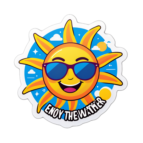 Sol Divertido con Gafas de Sol
